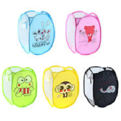 Colorful Laundry Cloth Basket Folding Breathable Washable Clothes Hamper