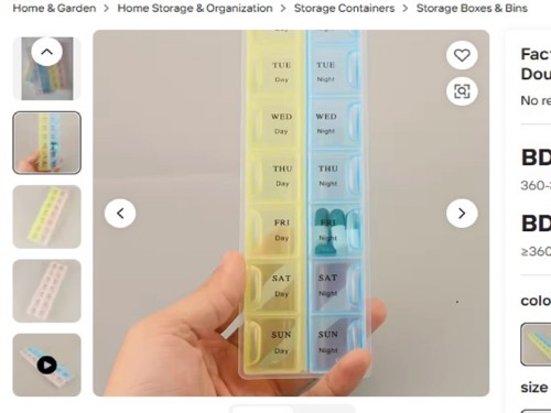 Elderly 14-Slot Transparent Medicine boxes